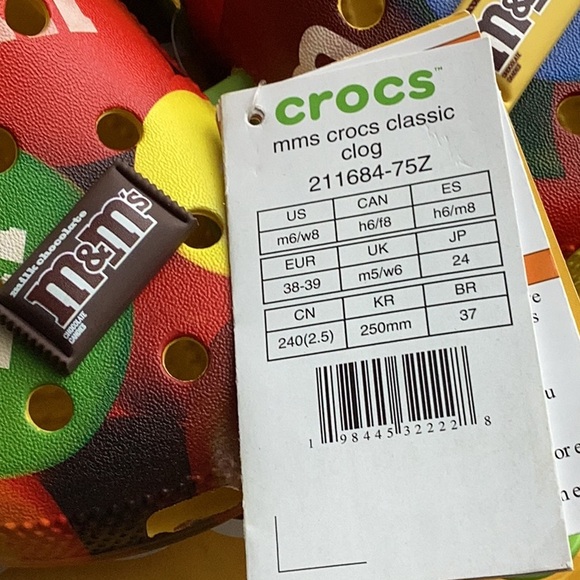 Crocs Limited Edition M and M’s Crocs - Size 8 - Picture 4 of 7